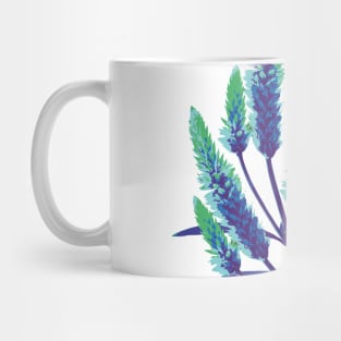 Flower Lavender minimal floral Mug